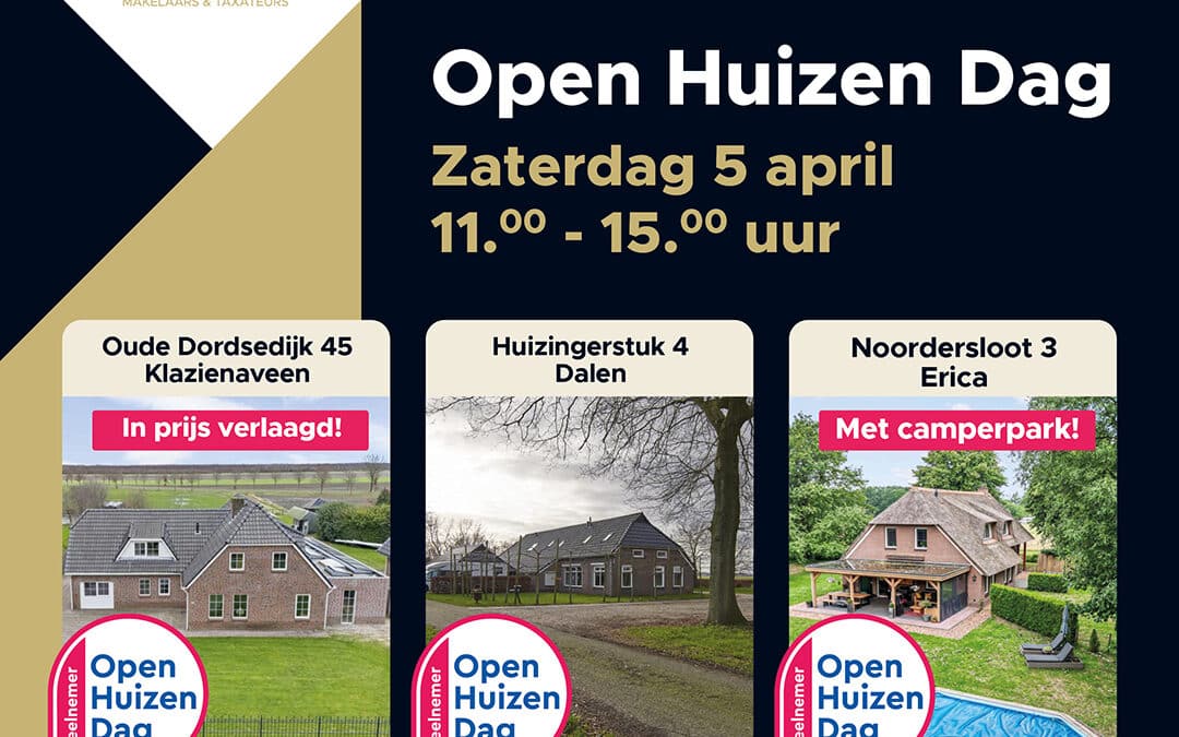 Open Huizen Dag – 5 april 2025